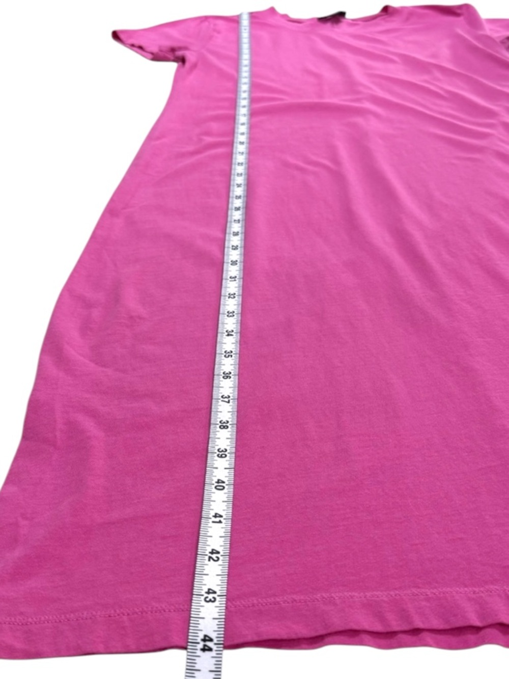 J Crew Pink Cotton Midi T Shirt Dress Crewneck Short Sleeve Side Slit M - Picture 8 of 11
